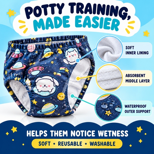 Washable Cotton Training Diaper Pants