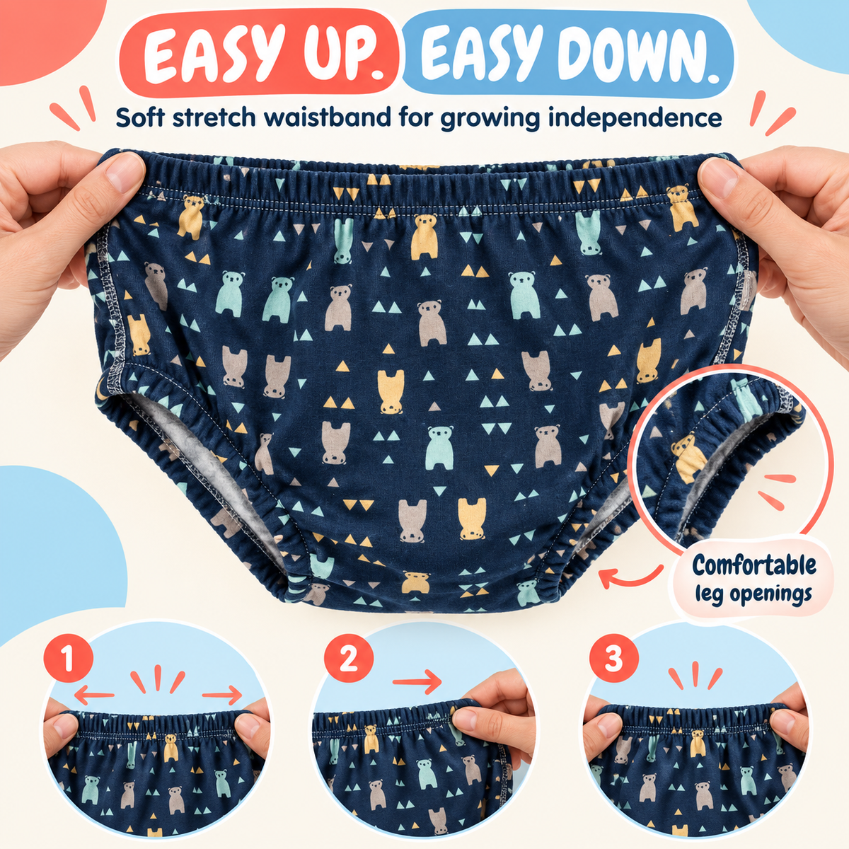 Washable Cotton Training Diaper Pants