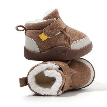 Infant Winter Boots – Plush and Soft Sole Baby Snow Shoes