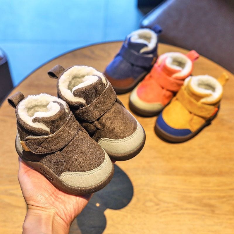 Infant Winter Boots – Plush and Soft Sole Baby Snow Shoes