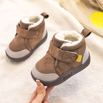 Infant Winter Boots – Plush and Soft Sole Baby Snow Shoes