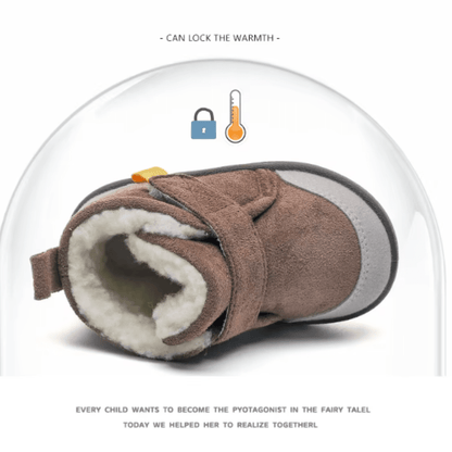 Infant Winter Boots – Plush and Soft Sole Baby Snow Shoes