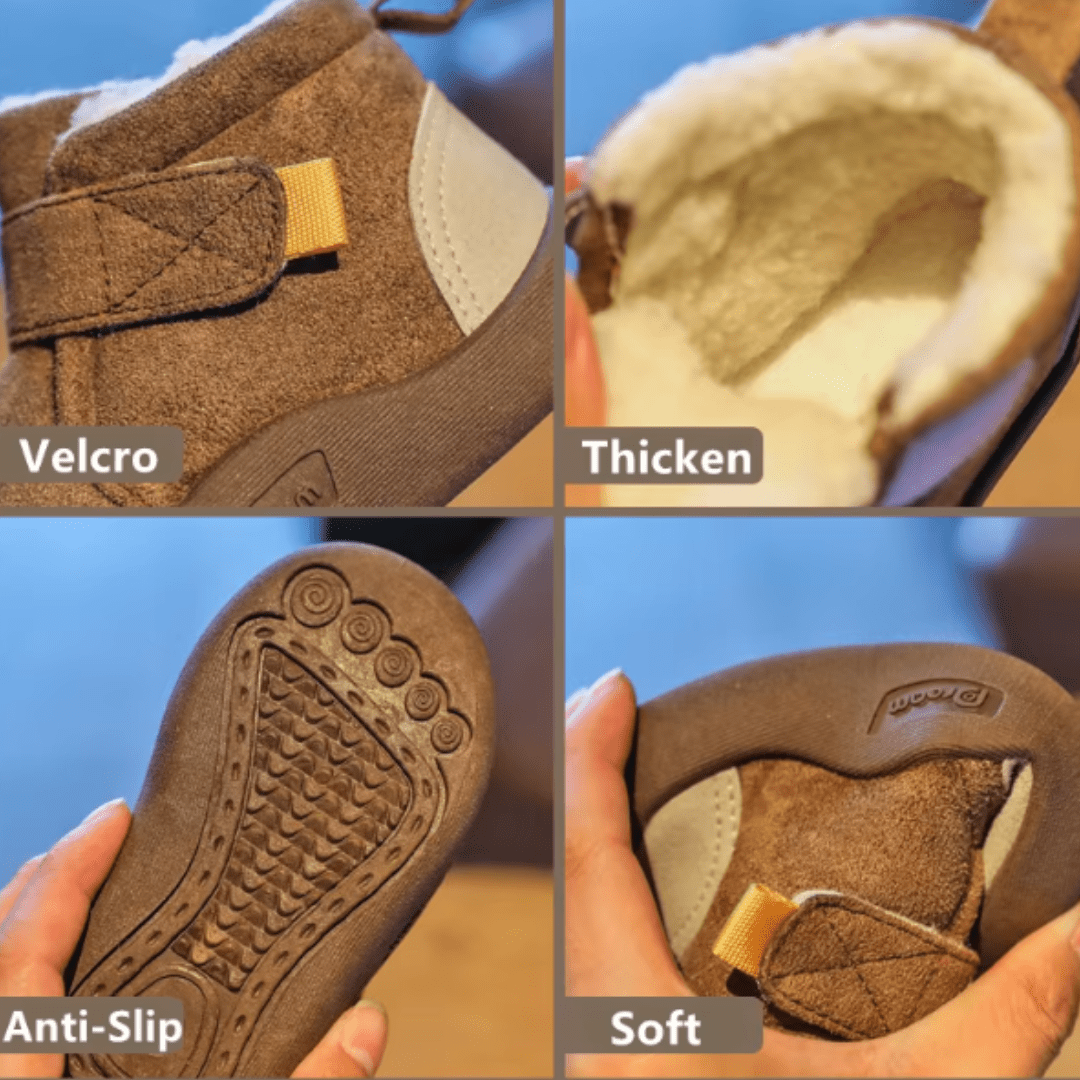 Infant Winter Boots – Plush and Soft Sole Baby Snow Shoes